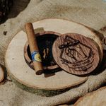 Casa si Gradina - Decoratiuni - Decoratiuni petrecere - Accesorii pentru petrecere - Scrumiera din lemn HH978 Personalizata 10 cm - Infinity.ro