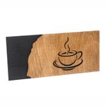 Casa si Gradina - Decoratiuni - Decoratiuni perete - Placuta Indicator pentru Cafea din lemn HH966 Personalizat 34x15 cm - Infinity.ro