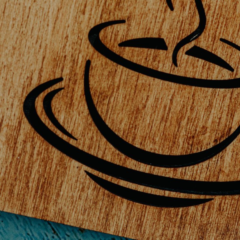 Casa si Gradina - Decoratiuni - Decoratiuni perete - Placuta Indicator pentru Cafea din lemn HH966 Personalizat 34x15 cm - Infinity.ro