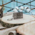 Fashion, accesorii si bijuterii - Barbati - Accesorii barbati - Alte accesorii barbati - Set 10 bucati Breloc din lemn HH944 Personalizat Model Dreptunghiular 6x3.7 cm - Infinity.ro