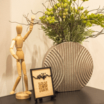 Casa si Gradina - Decoratiuni - Decoratiuni perete - Semn de Conexiune Wifi din lemn HH1561 Personalizat 10x13 cm - Infinity.ro