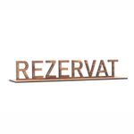 Casa si Gradina - Decoratiuni - Decoratiuni petrecere - Accesorii pentru petrecere - Semn de Masa cu textul Rezervat din lemn HH970 Personalizat 29x6 cm - Infinity.ro