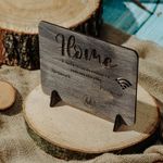 Casa si Gradina - Decoratiuni - Decoratiuni perete - Semn de Conexiune Wifi din lemn HH980 Personalizat 16x13 cm - Infinity.ro