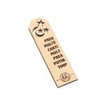 Carti si Birotica - Carti - Accesorii pentru cititori - Set 10 bucati Semn de Carte din lemn HH9399 Personalizat 3.5x13 cm - Infinity.ro