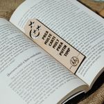 Carti si Birotica - Carti - Accesorii pentru cititori - Set 10 bucati Semn de Carte din lemn HH9399 Personalizat 3.5x13 cm - Infinity.ro