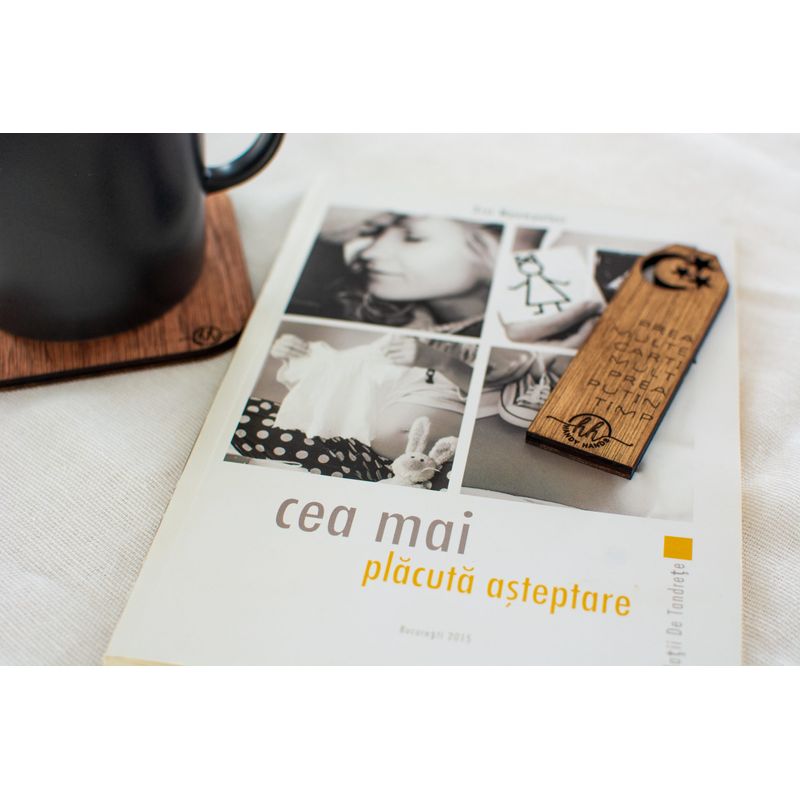 Carti si Birotica - Carti - Accesorii pentru cititori - Semn de carte Personalizabil, HandyHands, luna si stele 3 cm x 10 cm - Infinity.ro