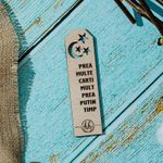 Carti si Birotica - Carti - Accesorii pentru cititori - Set 10 bucati Semn de Carte din lemn HH9399 Personalizat 3.5x13 cm - Infinity.ro