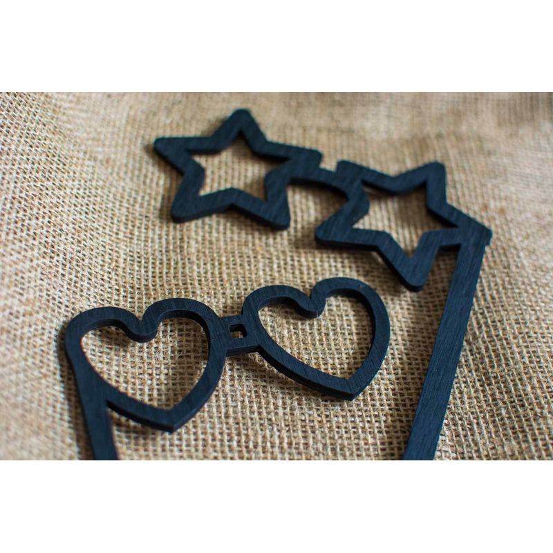 Casa si Gradina - Decoratiuni - Decoratiuni petrecere - Accesorii pentru petrecere - Set Accesorii din Lemn HH823 Personalizate Cabina foto Oglinda Magica Propsuri - Infinity.ro