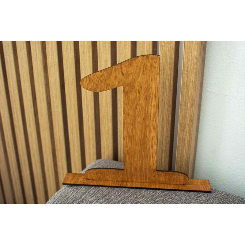 Casa si Gradina - Decoratiuni - Decoratiuni petrecere - Accesorii pentru petrecere - Decor Sedinta foto HH680 Cifra Unu din Lemn 24x30 cm - Infinity.ro