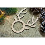 Casa si Gradina - Decoratiuni - Decoratiuni de sezon - Suport servetele de Craciun HH875 din Lemn Model Ren - Infinity.ro