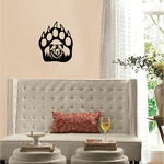 Casa si Gradina - Decoratiuni - Decoratiuni perete - Decor perete Laba de Urs HH706 din lemn - 27 L x 33 H (cm) - Infinity.ro