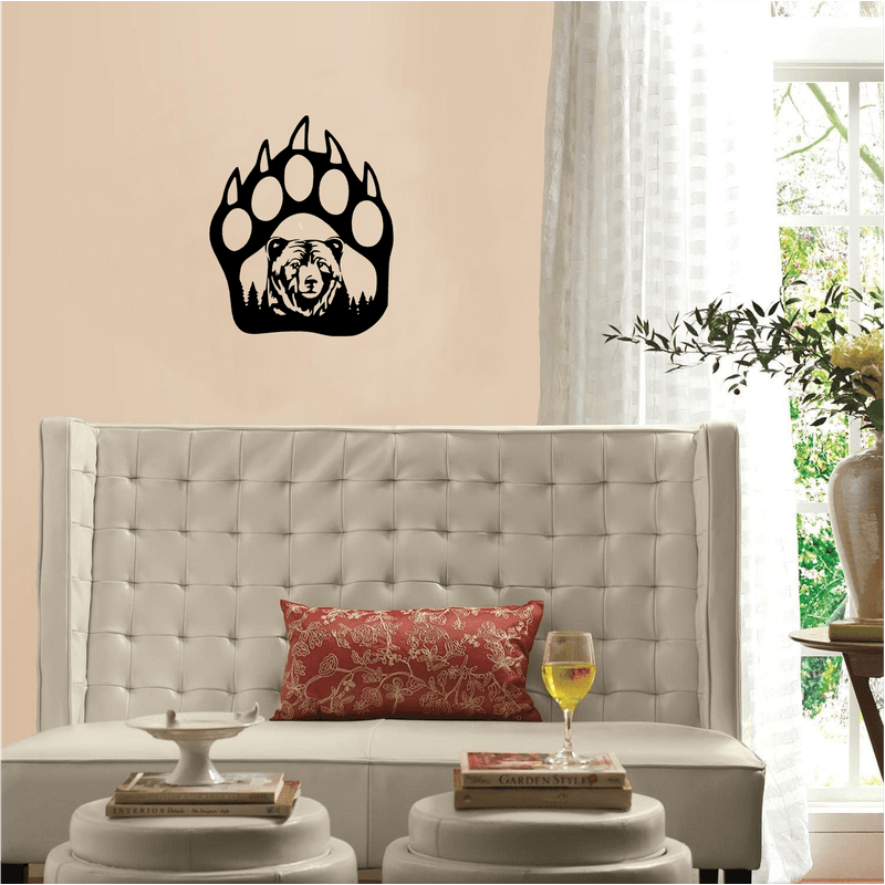 Casa si Gradina - Decoratiuni - Decoratiuni perete - Decor perete Laba de Urs HH706 din lemn - 27 L x 33 H (cm) - Infinity.ro