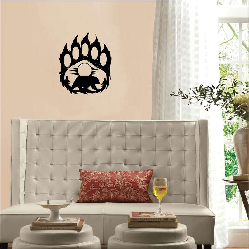 Casa si Gradina - Decoratiuni - Decoratiuni perete - Decor perete Laba de Urs HH703 din lemn - 20 L x 24 H (cm) - Infinity.ro