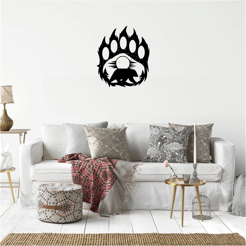 Casa si Gradina - Decoratiuni - Decoratiuni perete - Decor perete Laba de Urs HH703 din lemn - 20 L x 24 H (cm) - Infinity.ro