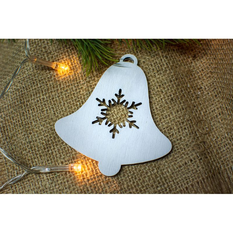 Casa si Gradina - Decoratiuni - Decoratiuni de sezon - Set 4 globuri de Craciun HH912 din Lemn Model Traditional de Craciun - Infinity.ro