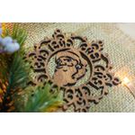 Casa si Gradina - Decoratiuni - Decoratiuni de sezon - Glob de Craciun HH914 din Lemn Model Mos Craciun - Infinity.ro