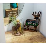 Casa si Gradina - Decoratiuni - Decoratiuni perete - Decor Personalizabil HandyHands din lemn mai multe straturi cerb - 20 L x 22 H (cm) - Infinity.ro