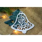 Casa si Gradina - Decoratiuni - Decoratiuni de sezon - Set 4 globuri de Craciun HH912 din Lemn Model Traditional de Craciun - Infinity.ro