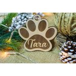 Casa si Gradina - Decoratiuni - Decoratiuni de sezon - Glob de Craciun Personalizat HH887 din Lemn Model Labuta Catel - Infinity.ro