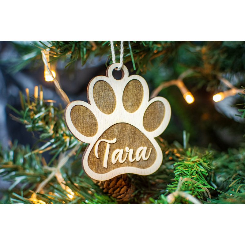 Casa si Gradina - Decoratiuni - Decoratiuni de sezon - Glob de Craciun Personalizat HH887 din Lemn Model Labuta Catel - Infinity.ro