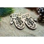 Casa si Gradina - Decoratiuni - Decoratiuni de sezon - Set 5 globuri de Craciun HH879 din Lemn Model Traditional de Craciun - Infinity.ro