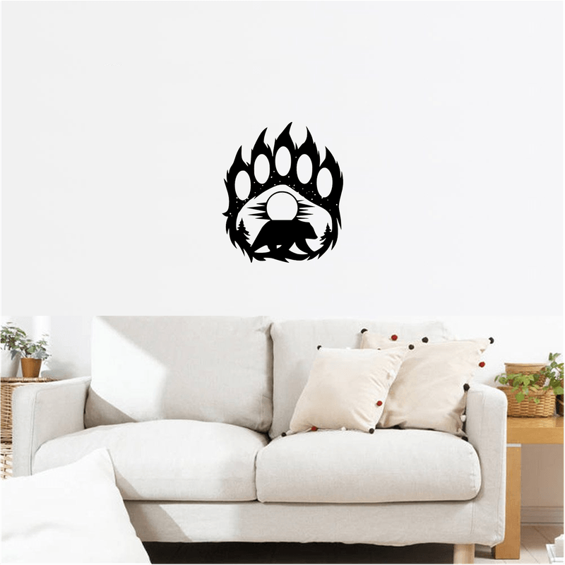 Casa si Gradina - Decoratiuni - Decoratiuni perete - Decor perete Laba de Urs HH703 din lemn - 37 L x 44 H (cm) - Infinity.ro