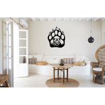 Casa si Gradina - Decoratiuni - Decoratiuni perete - Decor perete Laba de Urs HH706 din lemn - 37 L x 45 H (cm) - Infinity.ro