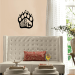 Casa si Gradina - Decoratiuni - Decoratiuni perete - Decor perete Laba de Urs cu Cerb HH705 din lemn - 20 L x 25 H (cm) - Infinity.ro