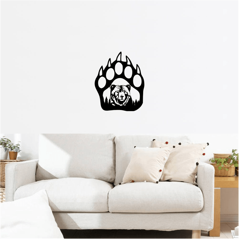 Casa si Gradina - Decoratiuni - Decoratiuni perete - Decor perete Laba de Urs HH706 din lemn - 37 L x 45 H (cm) - Infinity.ro