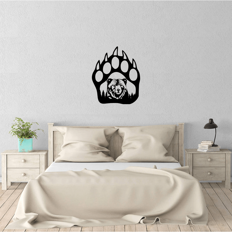 Casa si Gradina - Decoratiuni - Decoratiuni perete - Decor perete Laba de Urs HH706 din lemn - 37 L x 45 H (cm) - Infinity.ro