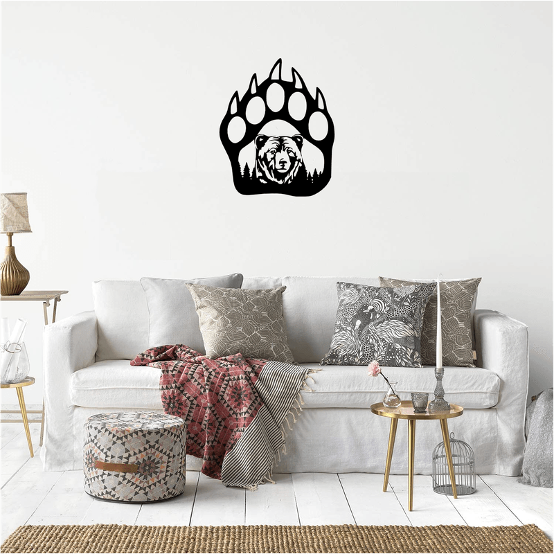 Casa si Gradina - Decoratiuni - Decoratiuni perete - Decor perete Laba de Urs HH706 din lemn - 37 L x 45 H (cm) - Infinity.ro