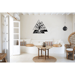 Casa si Gradina - Decoratiuni - Decoratiuni perete - Decor perete Copac din Triunghiuri HH709 din lemn - 22 L x 20 H (cm) - Infinity.ro