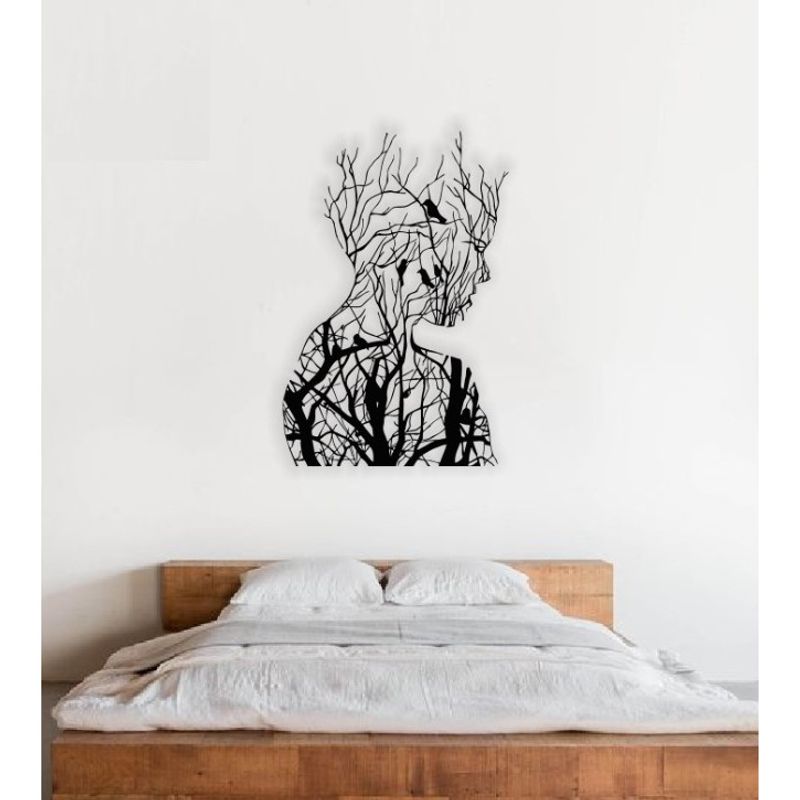 Casa si Gradina - Decoratiuni - Decoratiuni perete - Decor perete Personalizabil Chipul din Copac HHH578 din lemn - 26 L x 38 H (cm) - Infinity.ro