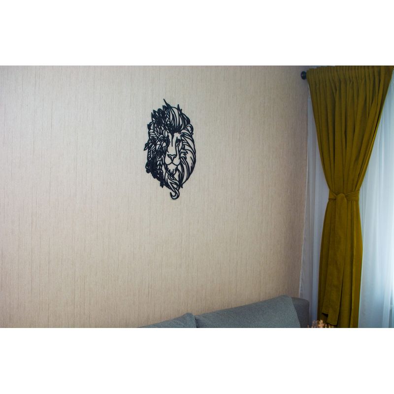 Casa si Gradina - Decoratiuni - Decoratiuni perete - Decor Personalizabil HandyHands Geometric leu HH37 din lemn - 26 L x 38 H (cm) - Infinity.ro