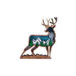 Casa si Gradina - Decoratiuni - Decoratiuni perete - Decor Personalizabil HandyHands din lemn mai multe straturi cerb - 25 L x 26 H (cm) - Infinity.ro