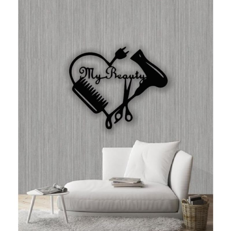 Casa si Gradina - Decoratiuni - Decoratiuni perete - Decor perete Personalizabil Salon My Beauty HHH340 din lemn - 29 L x 24 H (cm) - Infinity.ro