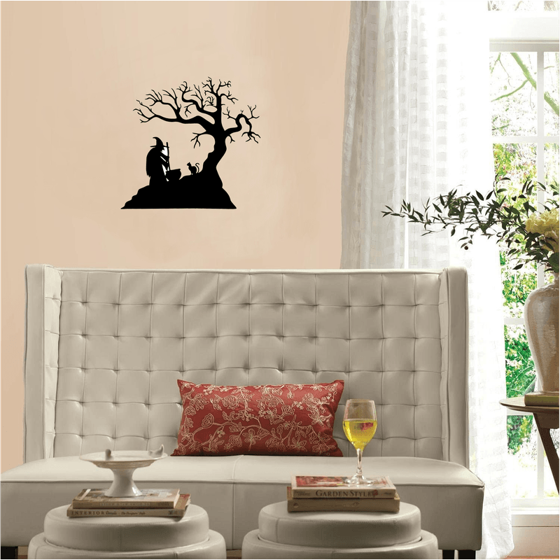 Casa si Gradina - Decoratiuni - Decoratiuni perete - Decor perete Halloween HH810 din lemn - 40 L x 37 H (cm) - Infinity.ro