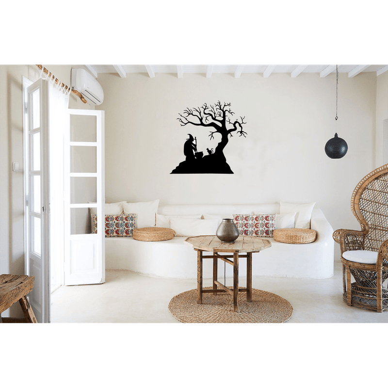 Casa si Gradina - Decoratiuni - Decoratiuni perete - Decor perete Halloween HH810 din lemn - 40 L x 37 H (cm) - Infinity.ro