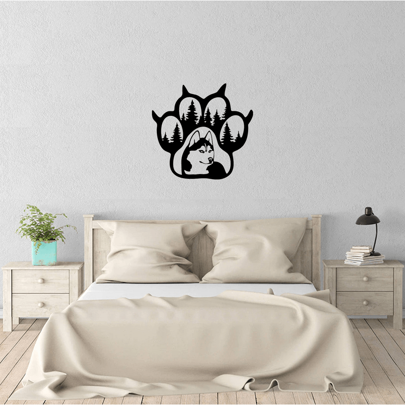 Casa si Gradina - Decoratiuni - Decoratiuni perete - Decor perete Laba de Lup HH715 din lemn - 22 L x 20 H (cm) - Infinity.ro