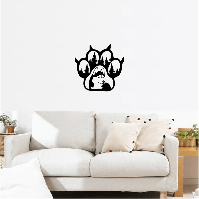 Casa si Gradina - Decoratiuni - Decoratiuni perete - Decor perete Laba de Lup HH715 din lemn - 22 L x 20 H (cm) - Infinity.ro
