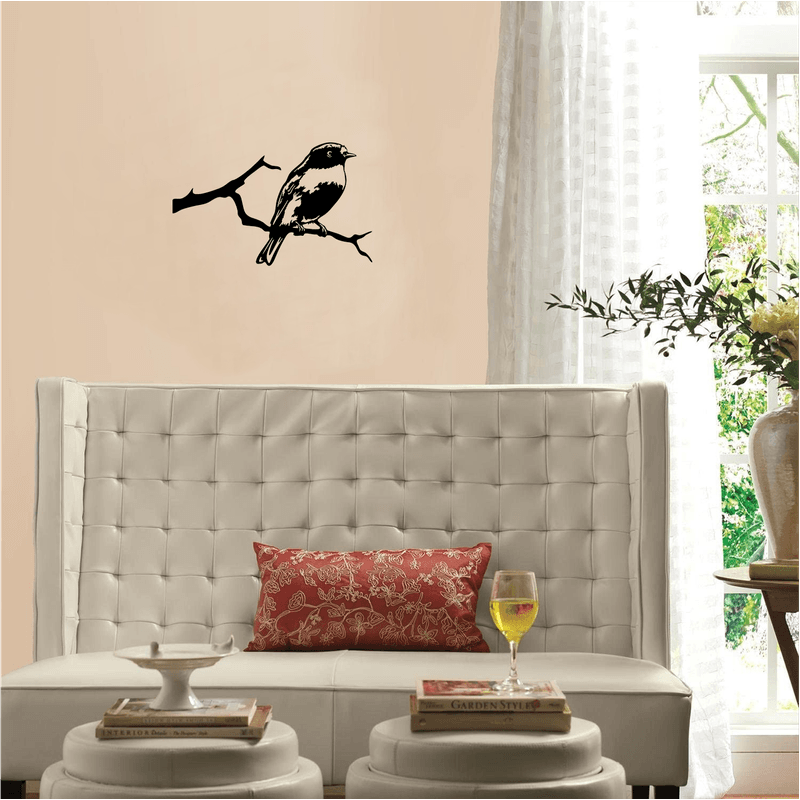 Casa si Gradina - Decoratiuni - Decoratiuni perete - Decor perete Pasare pe Creanga HH754 din lemn - 57 L x 35 H (cm) - Infinity.ro