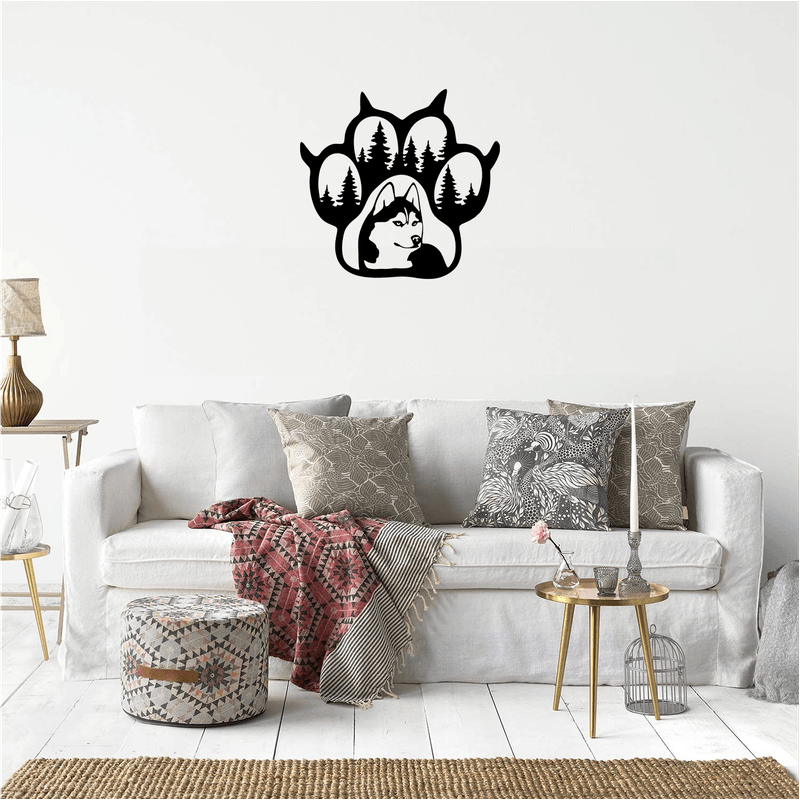 Casa si Gradina - Decoratiuni - Decoratiuni perete - Decor perete Laba de Lup HH715 din lemn - 22 L x 20 H (cm) - Infinity.ro