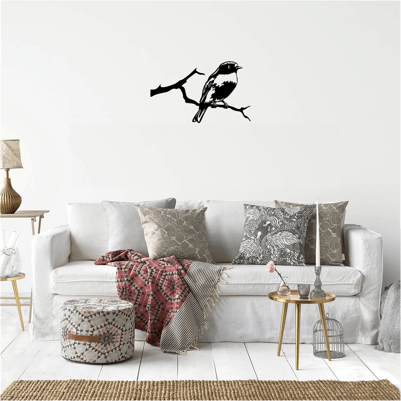 Casa si Gradina - Decoratiuni - Decoratiuni perete - Decor perete Pasare pe Creanga HH754 din lemn - 25 L x 15 H (cm) - Infinity.ro