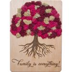Market - Cadouri - Rame si albume foto - Rama Copacul Vietii Personalizat HH1550 din lemn Personalizat cu Licheni 15x20 cm - Infinity.ro