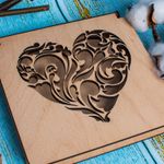 Fashion, accesorii si bijuterii - Femei - Bijuterii femei - Cutii bijuterii - Cutie Verighete Personalizata HH1565 din Lemn 15x15 cm - Infinity.ro