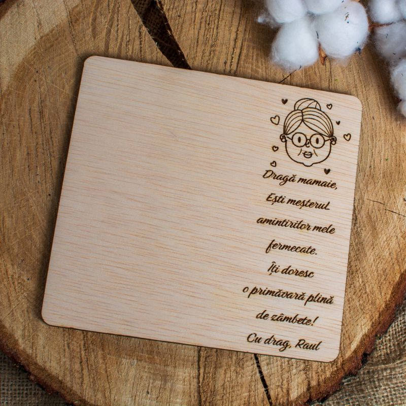 Market - Cadouri - Rame si albume foto - Rama Foto Personalizata HH1570 pentru Bunici din lemn - 55x15 cm - Infinity.ro