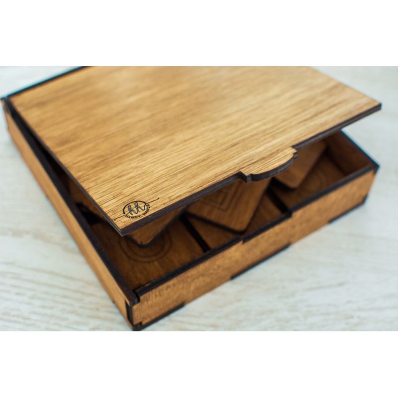 Fashion, accesorii si bijuterii - Femei - Bijuterii femei - Cutii bijuterii - Cutie Personalizabila, HandyHands, Personalizata din lemn - 26 L x 26 H (cm), Alb - Infinity.ro