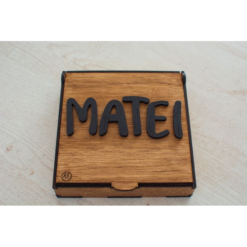 Fashion, accesorii si bijuterii - Femei - Bijuterii femei - Cutii bijuterii - Cutie Personalizabila, HandyHands, Personalizata din lemn - 26 L x 26 H (cm), Alb - Infinity.ro