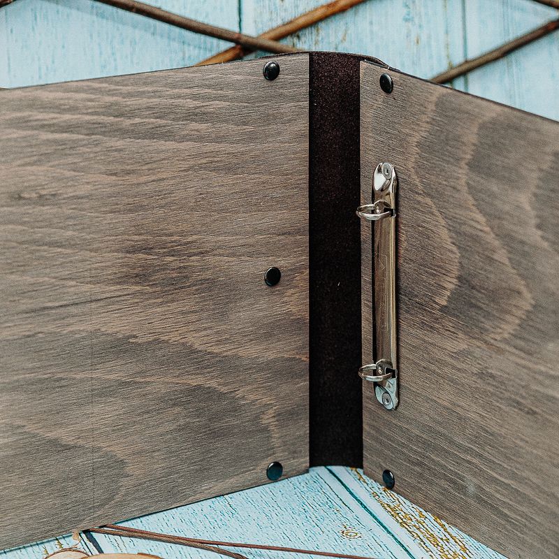 Carti si Birotica - Papetarie - Agende si calendare - Agende si carnete - Agenda Premium din lemn HH934 cu margine de Piele Personalizata dimensiune A5 17.3x21 cm - Infinity.ro