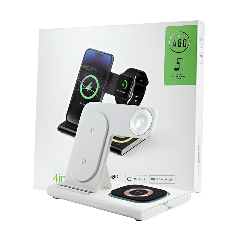 Laptop, Telefoane si Tablete - Telefoane mobile si accesorii - Accesorii Telefoane - Incarcatoare telefoane - Incarcator wireless fast charger, Omega, A80, Alb - Infinity.ro